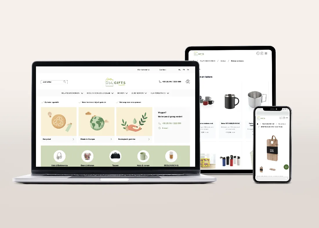 Het design van OSU Gifts is volledig responsive.